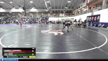 184 lbs Champ. Round 3 - Sam Osho, Marian University (IN) vs Garrett Cornwell, Doane University