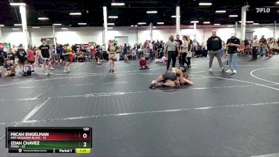 120 lbs Round 3 (8 Team) - Iziah Chavez, POWA vs Micah Engelman, Mat Assassins Black