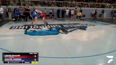 195 lbs Round 2 - Carter Paulson, Mat-Su Matmen vs Spencer Johnson, Chugach Eagles Wrestling Club