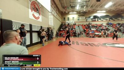 93 lbs Round 2 - Wyatt Browe, Mat Demon Wrestling Club vs Silas Kessler, Cement City Wrestling Club