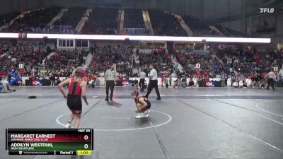 80 lbs Semifinal - Addilyn Westfahl, Iron Grapplers vs Margaret Earnest, Jayhawk Wrestling Club