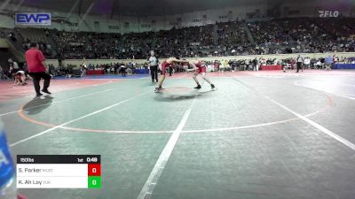 150 lbs Consi Of 32 #1 - Slater Parker, Mustang Middle School vs Kaikea Ah Loy, Yukon