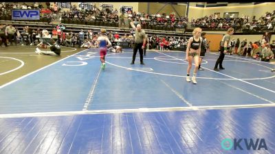 70 lbs 3rd Place - Fysher Harris, Chandler Takedown Club vs Emy Rice, Prodigy Elite Wrestling