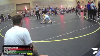 56 lbs Finals (8 Team) - Elias Andronic, Illinois King Pins vs Steven Martinez, BadBass