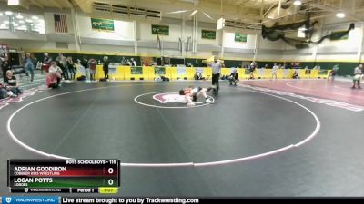 115 lbs 2nd Place Match - Logan Potts, Loboes vs Adrian GoodIron, Cobbler Kids Wrestling