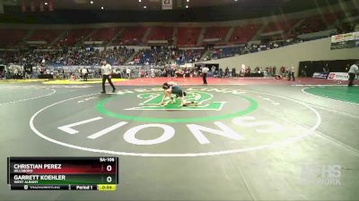 5A-106 lbs Cons. Round 2 - Garrett Koehler, West Albany vs Christian Perez, Hillsboro