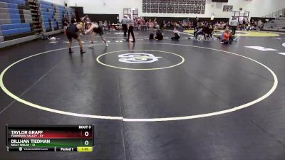 220 lbs Round 1 (10 Team) - Taylor Graff, Thompson Valley vs Dillhan Tiedman, Kelly Walsh