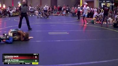 96 lbs Cons. Semi - LeTavion Dack, Shelton Elite vs Jacob Sutphin, King Select Wrestling Academy