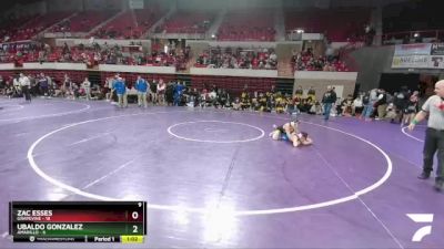 120 lbs 2nd Wrestleback And Semi-finals(16 Team) - Ubaldo Gonzalez, Amarillo vs Zac Esses, Grapevine