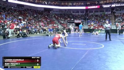 1A-150 lbs Cons. Round 2 - Rory Prazak II, Central Springs vs Landen Schnuelle, South Winneshiek