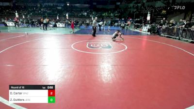 53 lbs Round Of 16 - Dallas Carter, Spazz Wrestling vs Zachary DuWors, Jersey 74