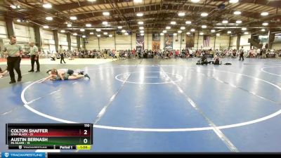 110 lbs Rd# 9- 2:15pm Saturday Final Pool - Colton Shaffer, Iowa Black vs Austin Bernash, PA Silver