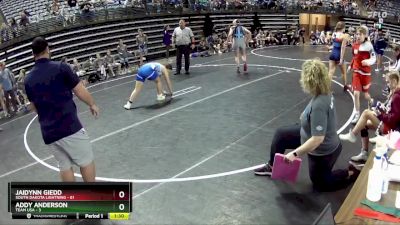 150 lbs Round 1 (6 Team) - Jaidynn Giedd, South Dakota Lightning vs Addy Anderson, Team USA