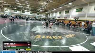 85 lbs 2nd Place Match - Braylon Schell, Watertown vs Steven Ziegler, Camel Kids Wrestling