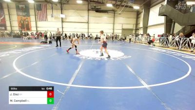 90 lbs Consi Of 16 #1 - Joel Vincent Diaz, NY vs Matthew Campbell, AL