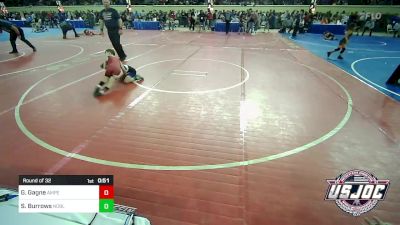 58 lbs Round Of 32 - Gavin Gagne, Amped Wrestling Club vs Sam Burrows, Noble Takedown Club