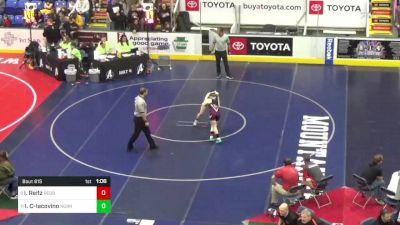 110 lbs Round Of 16 - Iris Reitz, Redbank Valley vs Isabella Carvalho-Iacovino, Norristown