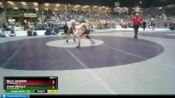 113 lbs Finals (8 Team) - Evan Groulx, 5A Scappoose vs Billy Jackson, 5A Redmond