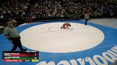 132 lbs Champ. Round 1 - Brody Rydalch, Bountiful vs Hayden Nielsen, Skyline