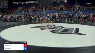 160 lbs Rnd Of 32 - Brayden Lucas, Oklahoma vs Brett Back, Wisconsin