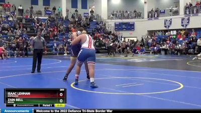 285 lbs Cons. Round 6 - Isaac Lehman, NAPOLEON vs Zain Bell, BRYAN