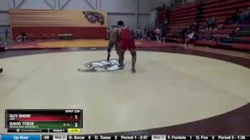 285 lbs 3rd Place Match - Guy Snow, Coe vs David Toese, Graceland University