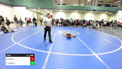 55 lbs Consi Of 8 #1 - Blake Wood, IN vs Caiden Haigh, OH