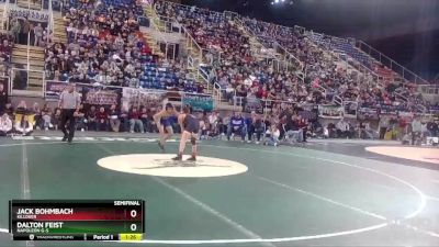 106 lbs Semifinal - Dalton Feist, Napoleon G-S vs Jack Bohmbach, Killdeer