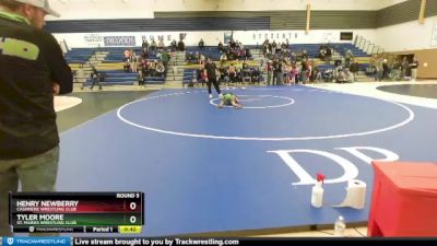 53 lbs Round 5 - Tyler Moore, St. Maries Wrestling Club vs Henry Newberry, Cashmere Wrestling Club