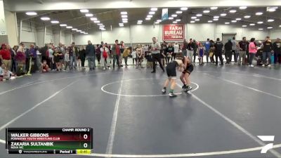 78 lbs Champ. Round 2 - Walker Gibbons, Powhatan Youth Wrestling Club vs Zakaria Sultanbik, Nova WC