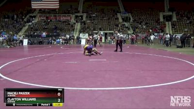 145 lbs Semifinal - Maciej Paszek, Auburn vs Clayton Williams, Daphne