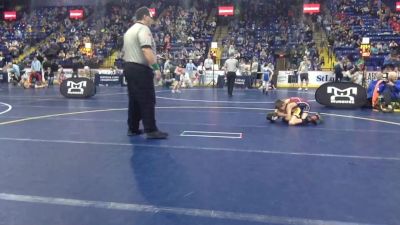 65 lbs Round Of 32 - Brody Myers, Portage vs Ethan Woleslagle, Elizabeth Forward