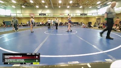 170 lbs Round 1 - Temprence Watson, Terminator Wrestling Academy vs MaKenna Marble, ODESSA