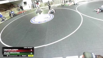 93 lbs Cons. Round 1 - Trenton Correa, Pacific Edge Wrestling vs Bruno Brigantino, California