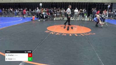 80 lbs Round Of 16 - Carter Shetler, Chambersburg, PA vs Douglas Hazel, Greenwood, DE