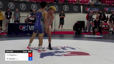 60 kg Semis - Valentine Popadiuc, St. Pius X High School Wrestling vs Manuel Saldate, Gold Rush Wrestling