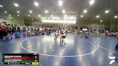 132 lbs Quarterfinal - Benjamin Kohler, Wasatch vs Maximo Quintana, Roy Wrestling Club