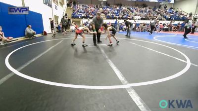 58-61 lbs Rr Rnd 2 - Connor Thompson, Wyandotte Youth Wrestling vs Kacy Purmal, Pryor Tigers