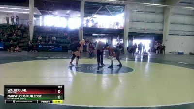 197 lbs Cons. Round 3 - Marvelous Rutledge, Notre Dame (Ohio) vs Walker Uhl, Ashland