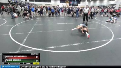 100 lbs Quarterfinal - Valarie Solorio, FL vs Madison Nieuwenhuis, MI