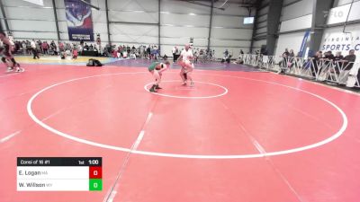 120 lbs Consi Of 16 #1 - Emmett Logan, MA vs Wylee Willson, WY