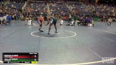 3A 220 lbs Semifinal - Dallas Bailey, CB Aycock vs Edison Flores, North Iredell