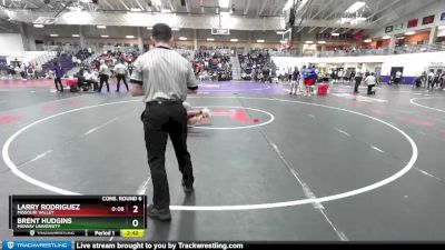 157 lbs Cons. Round 6 - Larry Rodriguez, Missouri Valley vs Brent Hudgins, Midway University