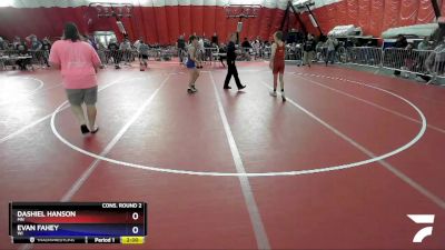 126 lbs Cons. Round 2 - Dashiel Hanson, MN vs Evan Fahey, WI