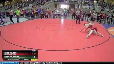 130 lbs Cons. Round 2 - Gage Wilson, Red Devil Mat Club vs Gabe Bachmeier, Roseburg Mat Club/Umpqua Valle