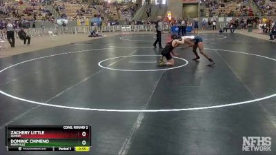 AA 120 lbs Cons. Round 2 - Dominic Chimeno, Maryville vs Zachery Little, Summit