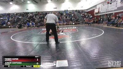 126 lbs Cons. Round 1 - Junior Santiago, Warden vs Timber Super, Okanogan