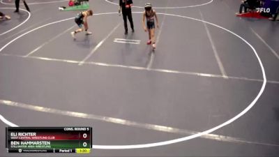 70 lbs Cons. Round 5 - Ben Hammarsten, Stillwater Area Wrestling vs Eli Richter, West Central Wrestling Club