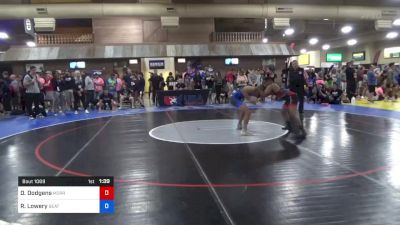 58 kg Round 1 - Devane Dodgens, Morris Fitness Wrestling Club vs Reginald Lowery, Beat The Streets Cleveland