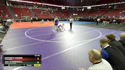 D2-182 lbs Cons. Round 1 - Sam Schwengels, Parkview/Albany vs Anthony Madsen, Ellsworth